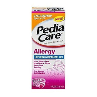 PediaCare Allergy Oral Solution Antihistamine Bubble Gum Flavor