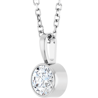 Élise Bezel Diamond Necklace 0.25 CT Natural Diamond