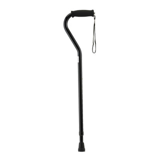 Nova Cane With Offset Handle - Black