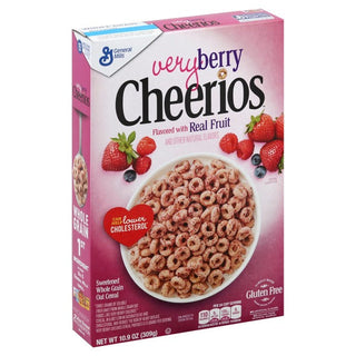 Cheerios Very Berry Cereal Box, 11.1 Oz