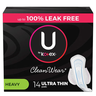 U by Kotex Clean Wear Ultra Thin Pads With Wings Heavy