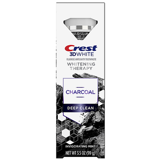 Crest 3D White Whitening Therapy Charcoal Deep Clean Fluoride Toothpaste - Invigorating Mint - 3.5oz