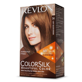Revlon ColorSilk Beautiful Hair Color, 54 Light Golden Brown
