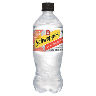 Schweppes Pink Grapefruit Sparkling Water Beverage - 20 Fl Oz Bottle