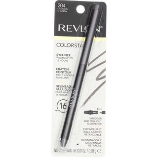Revlon ColorStay Waterproof Eyeliner Pencil Built-In Sharpener 204 Charcoal 0.01 Oz