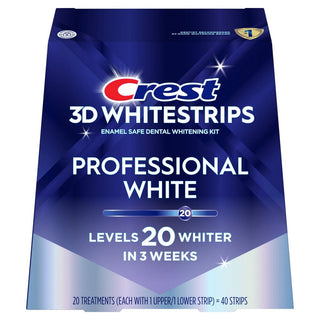 Crest 3D White Strips Professional White  Enamel Safe Dental Whitening Kit, 1Kit