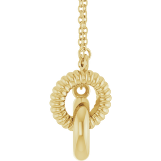 Liaison Éternelle Necklace 14K Gold Interlocking Circles