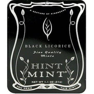 Hint Mint Black Licorice Fine Quality Mints - 1.1 Oz