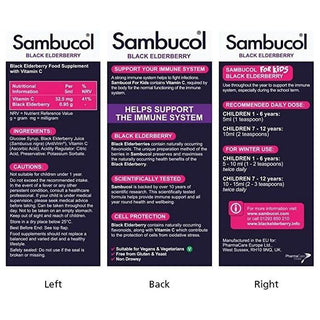 Nature's Way Sambucol Black Elderberry For Kids 2+ years old 7.8oz