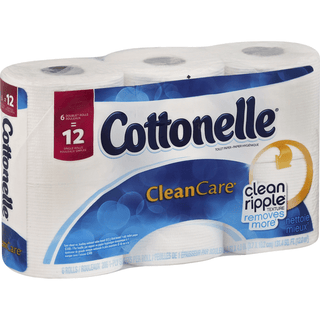 Cottonelle Clean Care Toilet Paper, Double Roll, 1-Ply
