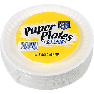 Better Valu Paper Plates 6