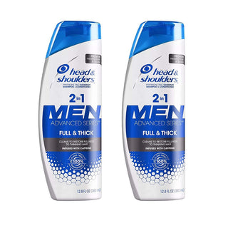 Head & Shoulders Shampoo Conditioner, Dandruff, 2 In 1, Full Thick, Men 12.8 Fl Oz