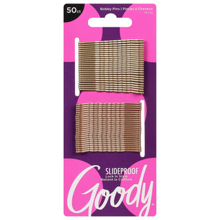 Goody Hair Bobby Pins, Blonde, 50-count, Metallic Blonde