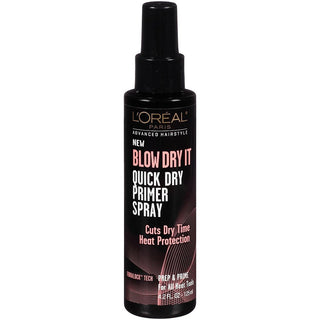 L'Oreal Paris Advanced Primer Spray Hairstyle BLOW DRY IT Quick Dry, 4.2 Fl. Oz