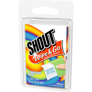Shout Wipe & Go, Instant Stain Remover, 4 Wipes