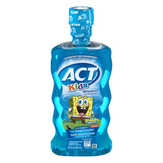 ACT Kids Fluoride Rinse, Anticavity, Ocean Berry, Nickelodeon SpongeBob SquarePants