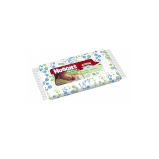 Huggies Natural Care Sensitive Travel Size Baby Wipes Fragrance Free, 16
