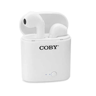 Coby Electronics True Wireless Earbuds - White
