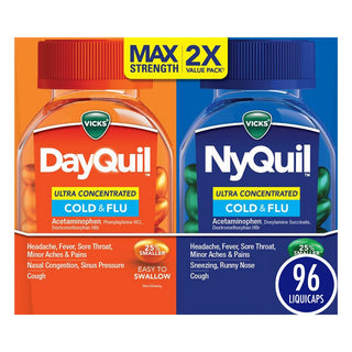 Vicks® DayQuil™ & NyQuil™ Ultra Concentrated – 96 LiquiCaps