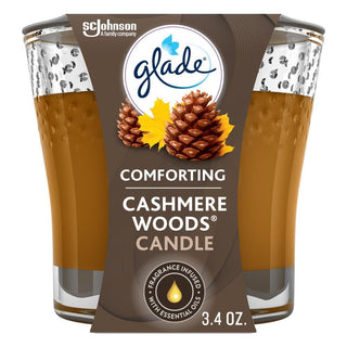 Glade Fragrance Jar Candle Cashmere Woods 3.40 Oz