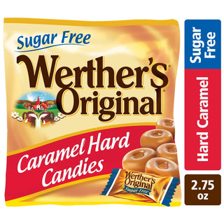 Werther's Original Sugar Free Caramel Hard Candies, 3 Ounce