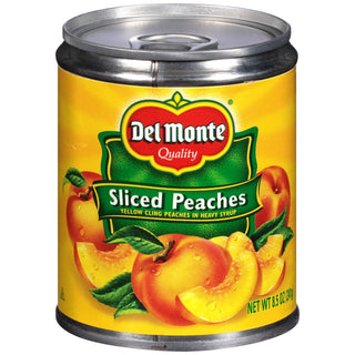 Del Monte Sliced Yellow Cling Peaches In Heavy Syrup 8.5 Oz. Can