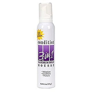 Condition 3 In 1 Maximum Hold w/Sunscreen Mousse 6 Oz. Spout-Top Can