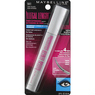 Maybelline Mascara, Washable, Very Black 941 0.22 Oz