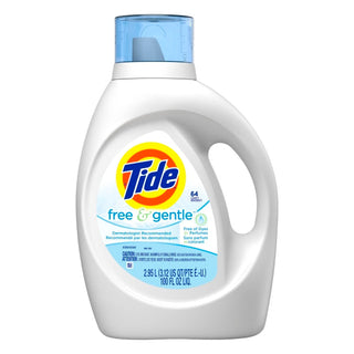 Tide Free & Gentle Liquid Laundry Detergent 100 Fl. Oz. 64 Loads