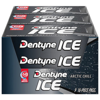 Dentyne Ice Arctic Chill Sugar Free Gum 9ct Box