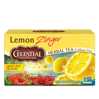 Celestial Seasonings Herbal Tea, Caffeine Free, Lemon Zinger, Tea Bags