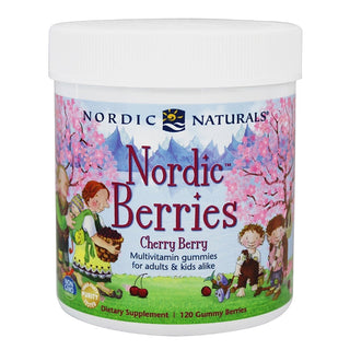 Nordic Naturals Berries, Cherry Berry, 120 Gummy Berries