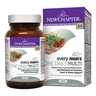 New Chapter 40+ Every Man's One Daily Multivitamin, 48 Vegetarian Tablets