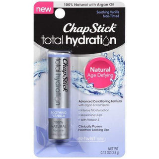 ChapStick Total Hydration 100% Natural Lip Care, Soothing Vanilla