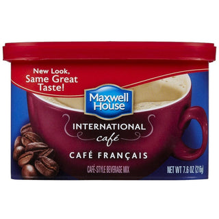 Maxwell House International Francais Cafe Beverage Mix, 7.6 Oz Canister