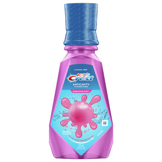 Crest Kid's Fluoride Rinse, Anticavity, Bubblegum Rush 16.9 Fl Oz