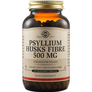 Solgar Psyllium Husks Fiber 500 Mg, 200 Vegetable Capsules
