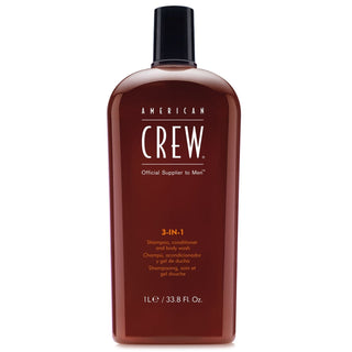 American Crew 3 in 1 Shampoo, Conditioner & Body Wash 33.8 Oz
