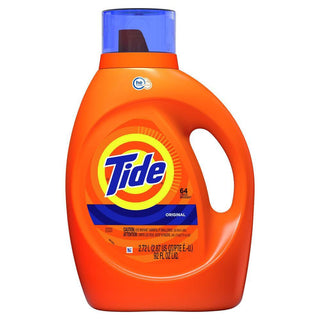 Tide 40217EA HE Laundry Detergent Original Scent Liquid 64 Loads 92 Oz Bottle