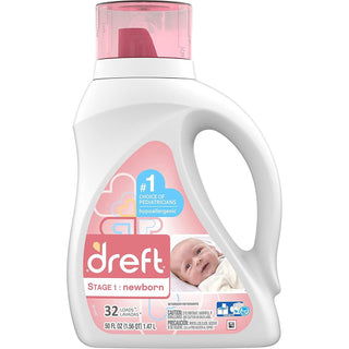 Dreft Stage 1: Newborn Baby Liquid Laundry Detergent - 32 Loads, 46 Fl Oz