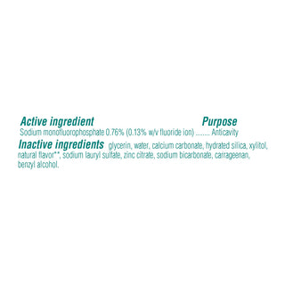 Tom's of Maine Whole Care Natural Toothpaste, Spearmint, 4 Oz
