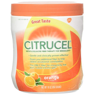 Citrucel Fiber Therapy Powder For Regularity, Orange Flavor - 16 Oz