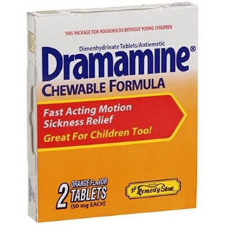 Lil Drug Store Antiemetic, Dramamine, Chewable Formula, Orange Flavor, 50 Mg, Tablets