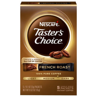 Nescafe Taster's Choice Single Serve Instant Coffee Packets French Roast