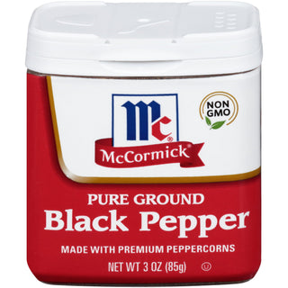 McCormick Black Pepper, Pure Ground 3 Oz