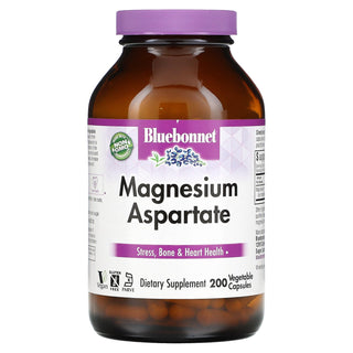 Bluebonnet Nutrition Magnesium Aspartate 400 Mg 200 Vegetable Capsules
