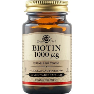 Solgar Biotin 1000 Mcg - 50 Vegetable Capsules