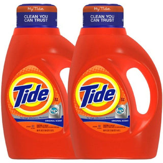 Tide Original Scent HE Turbo Clean Liquid Laundry Detergent, 50 Oz, 32 Loads