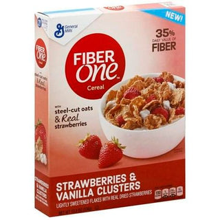 Fiber One Cereal, Strawberries & Vanilla Clusters