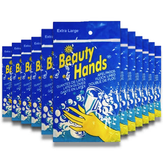 Beauty Hands X-Large, Cleaning Latex Gloves